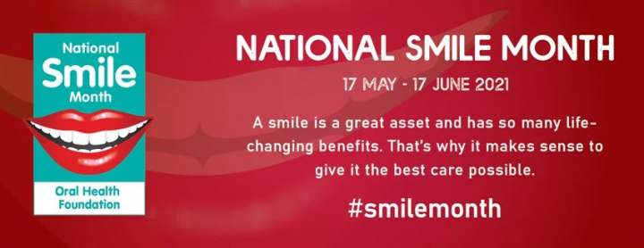 Banner for national smile month